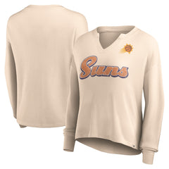 Phoenix Suns Women's Go For It Long Sleeve Notch Neck T-Shirt - Tan | Fanatics cheap