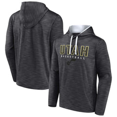 Utah Jazz Fast Break Pullover Hoodie - Heather Charcoal | Fanatics shop