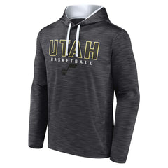 Utah Jazz Fast Break Pullover Hoodie - Heather Charcoal | Fanatics shop