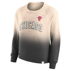 Chicago Bulls Women's Lounge Arch Raglan Pullover Sweatshirt - Tan/Black | Fanatics cheap