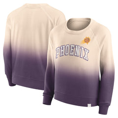 Phoenix Suns Women's Lounge Arch Raglan Pullover Sweatshirt - Tan/Purple | Fanatics shop