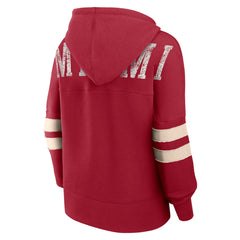 Miami Heat Women's Bold Move Dolman V-Neck High Hip Hoodie - Red | Fanatics for sale