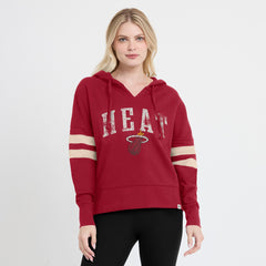 Miami Heat Women's Bold Move Dolman V-Neck High Hip Hoodie - Red | Fanatics for sale