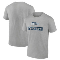 Seattle Seahawks 12 North T-Shirt - Heather Gray for sale