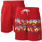 Boston Red Sox G-III Sports by Carl Banks Breeze Volley Swim Shorts - Red