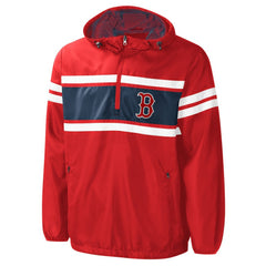 Boston Red Sox G-III Sports by Carl Banks Game Score Quarter-Zip Windbreaker - Red