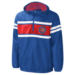 Chicago Cubs G-III Sports by Carl Banks Game Score Quarter-Zip Windbreaker - Royal