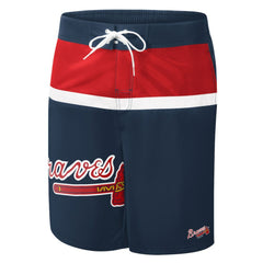 Atlanta Braves G-III Sports by Carl Banks Sea Wind Swim Shorts - Navy