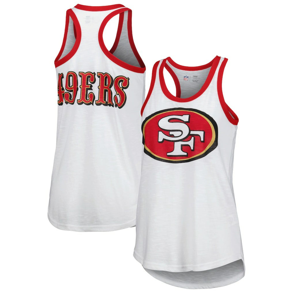 San Francisco 49ers G-III 4Her by Carl Banks Women's Tater Tank Top - White on sale