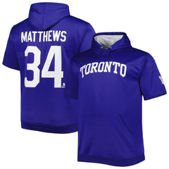 Auston Matthews Toronto Maple Leafs Fanatics Big & Tall Name & Number Pullover Hoodie Blue