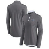 Dallas Cowboys Women's Corner Long Sleeve 1/4 Zip Top - Gray for sale