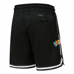 Brooklyn Nets Pro Standard Washed Neon Shorts - Black on sale
