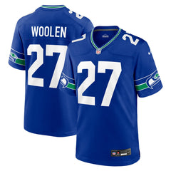Tariq Woolen Seattle Seahawks Throwback Player Game Jersey - Royal | Nike online