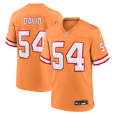 Lavonte David Tampa Bay Buccaneers Throwback Game Jersey - Orange | Nike for sale