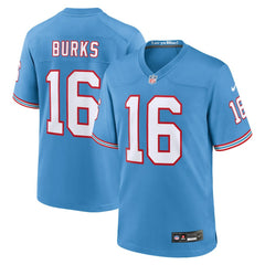 Treylon Burks Tennessee Titans Oilers Throwback Alternate Game Player Jersey - Light Blue | Nike cheap
