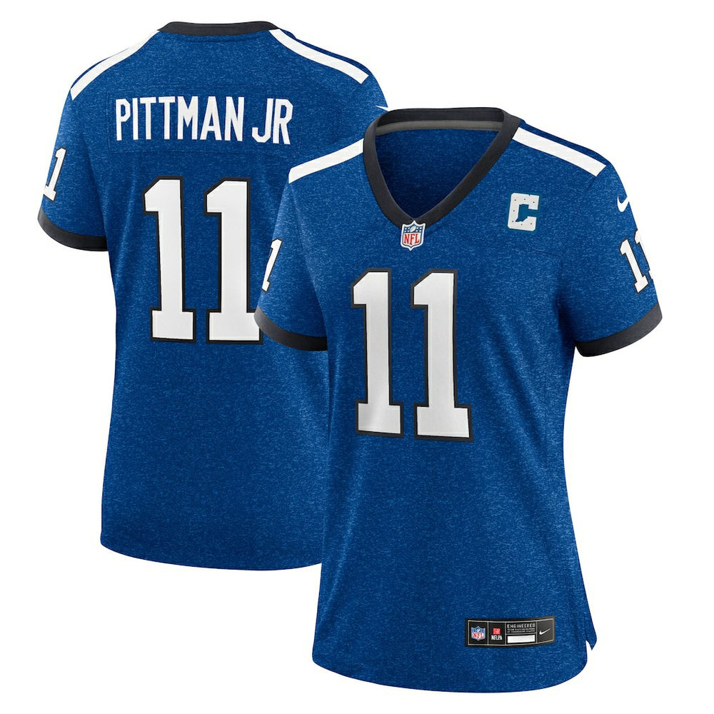 Michael Pittman Jr. Indianapolis Colts Women's Indiana Nights Alternate Game Jersey - Royal | Nike outlet