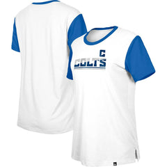 Indianapolis Colts New Era Women's Third Down Colorblock T-Shirt - White/Royal online