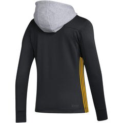 Pittsburgh Penguins adidas Women's Refresh Skate Lace AEROREADY Pullover Hoodie Black