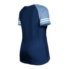 Tennessee Titans New Era Women's Raglan Lace-Up T-Shirt - Navy discount
