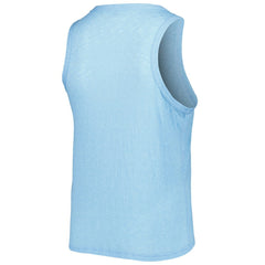 Texas Rangers Soft as a Grape Women's Plus Size High Neck Tri-Blend Tank Top - Royal