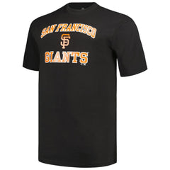 San Francisco Giants Profile Big & Tall T-Shirt Combo Pack - Black/Heather Gray