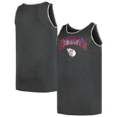 Cleveland Guardians Profile Big & Tall Arch Over Logo Tank Top - Heather Charcoal