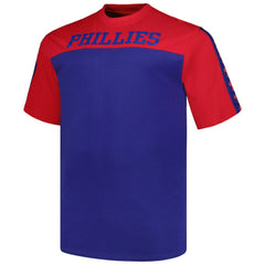 Philadelphia Phillies Profile Big & Tall Yoke Knit T-Shirt - Red/Royal