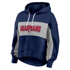 Cleveland Guardians Women's Filled Stat Sheet Pullover Hoodie - Navy