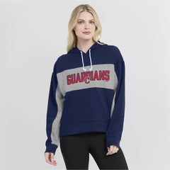 Cleveland Guardians Women's Filled Stat Sheet Pullover Hoodie - Navy