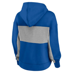 Chicago Cubs Women's Filled Stat Sheet Pullover Hoodie - Royal