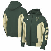 Milwaukee Bucks 2023/24 Authentic Showtime Full-Zip Hoodie - Hunter Green | Nike discount