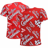 St. Louis Cardinals Stitches Youth Allover Team T-Shirt - Red