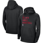Atlanta Hawks Unisex 2023/24 Performance Spotlight On-Court Practice Pullover Hoodie - Black | Nike on sale