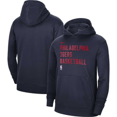 Philadelphia 76ers Unisex 2023/24 Performance Spotlight On-Court Practice Pullover Hoodie - Navy | Nike outlet