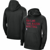 Portland Trail Blazers Unisex 2023/24 Performance Spotlight On-Court Practice Pullover Hoodie - Black | Nike on sale