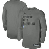 Brooklyn Nets Unisex 2023/24 Legend On-Court Practice Long Sleeve T-Shirt - Heather Gray | Nike on sale