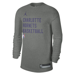 Charlotte Hornets Jordan Brand Unisex 2023/24 Legend On-Court Practice Long Sleeve T-Shirt - Heather Gray on sale