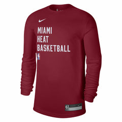Miami Heat Unisex 2023/24 Legend On-Court Practice Long Sleeve T-Shirt - Red | Nike online