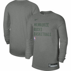 Milwaukee Bucks Unisex 2023/24 Legend On-Court Practice Long Sleeve T-Shirt - Heather Gray | Nike shop