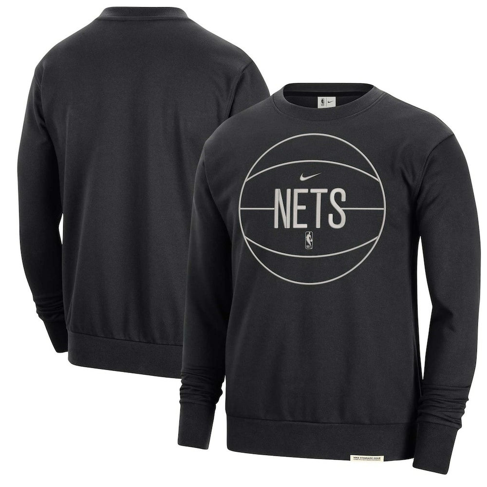 Brooklyn Nets 2023/24 Authentic Standard Issue Travel Performance Pullover Sweatshirt - Black | Nike online