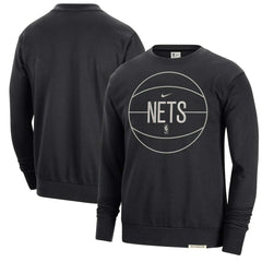 Brooklyn Nets 2023/24 Authentic Standard Issue Travel Performance Pullover Sweatshirt - Black | Nike online