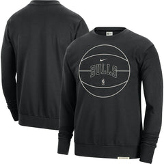 Chicago Bulls 2023/24 Authentic Standard Issue Travel Performance Pullover Sweatshirt - Black | Nike discount