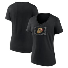 San Francisco 49ers Women's Sugar Skull V-Neck T-Shirt - Black online