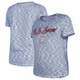 USWNT 5th & Ocean by New Era Women's Active Space Dye Jersey T-Shirt - Navy | New Era for sale