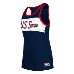 USWNT 5th & Ocean by New Era Women's Throwback Jersey Racer Tank Top - Navy | New Era sale