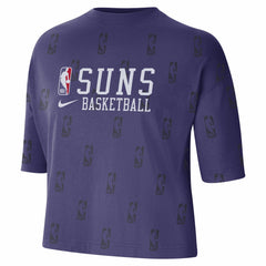 Phoenix Suns Women's Allover NBA Logo Boxy T-Shirt - Purple | Nike outlet