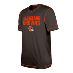 Cleveland Browns New Era Third Down Puff Print T-Shirt - Brown outlet