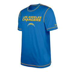 Los Angeles Chargers New Era Third Down Puff Print T-Shirt - Blue cheap
