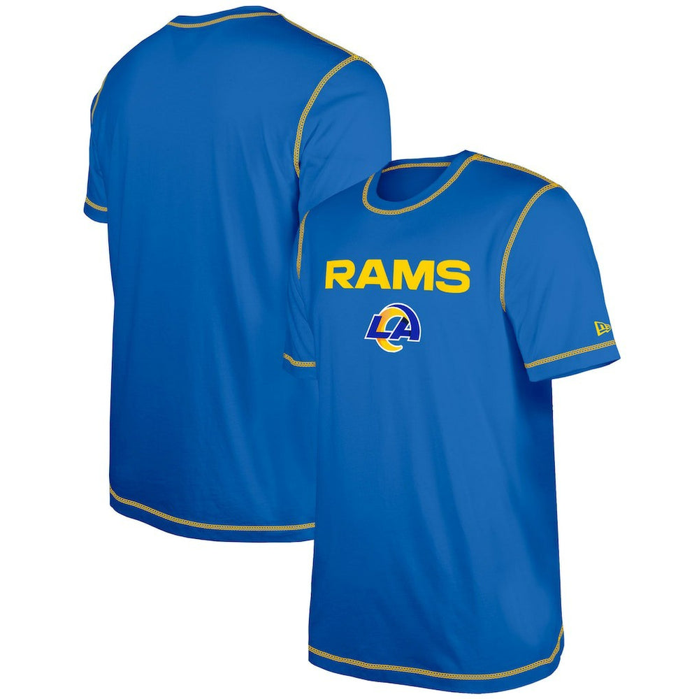 Los Angeles Rams New Era Third Down Puff Print T-Shirt - Royal cheap