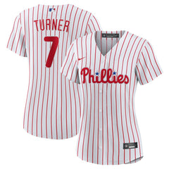 Trea Turner Philadelphia Phillies Women's Home Replica Player Jersey - White | Nike